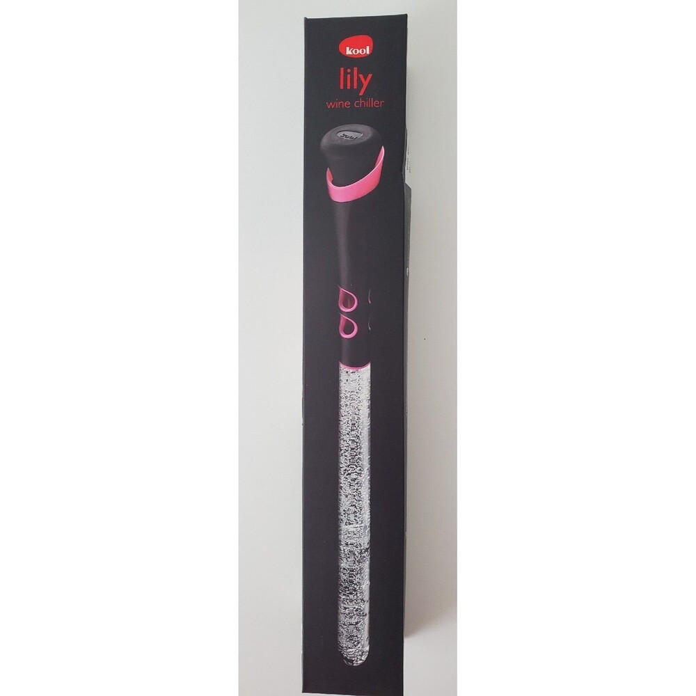 Kool Lily Wine Chiller Cooler Stick Stopper Spout Aerator No Drip New in Box